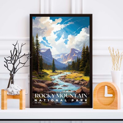 Rocky Mountain National Park Poster, Travel Art, Office Poster, Home Decor | S6 - image5